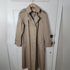 Vintage J G Hook Double Breasted Trench Coat Size 10
